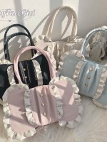 BabyFaceGirl Cream Bow Lolita Bag Cute Soft Girl Shoulder Bag BabyFaceGirl Cream Bow Lolita Bag Cute Soft Girl Shoulder Bag