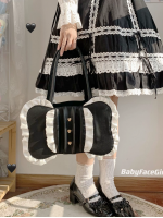 BabyFaceGirl Cream Bow Lolita Bag Cute Soft Girl Shoulder Bag BabyFaceGirl Cream Bow Lolita Bag Cute Soft Girl Shoulder Bag