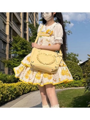 Hartel Love Tote Bag Sweet and Elegant Love One Shoulder and Two Shoulder Lolita Bag