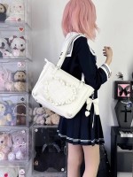 Hartel Love Tote Bag Sweet and Elegant Love One Shoulder and Two Shoulder Lolita Bag Hartel Love Tote Bag Sweet and Elegant Love One Shoulder and Two Shoulder Lolita Bag