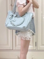 Hartel Love Tote Bag Sweet and Elegant Love One Shoulder and Two Shoulder Lolita Bag Hartel Love Tote Bag Sweet and Elegant Love One Shoulder and Two Shoulder Lolita Bag