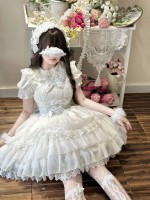 Lolita Light Wedding Dress JSK Suspender Dress Lolita Light Wedding Dress JSK Suspender Dress