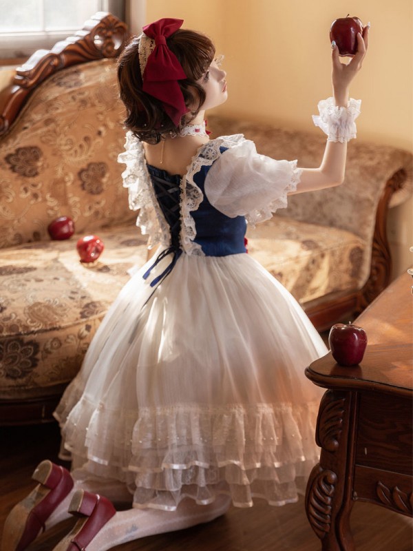 Lolita Snow White Ball Gown Light Short Sleeve Dress Lolita Snow White Ball Gown Light Short Sleeve Dress