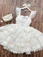 Lolita Light Wedding Dress JSK Suspender Dress Lolita Light Wedding Dress JSK Suspender Dress