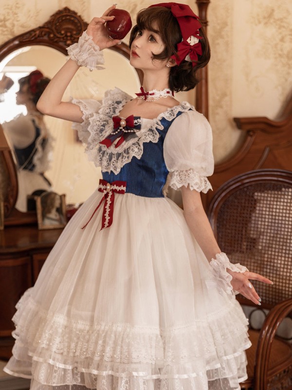 Lolita Snow White Ball Gown Light Short Sleeve Dress Lolita Snow White Ball Gown Light Short Sleeve Dress