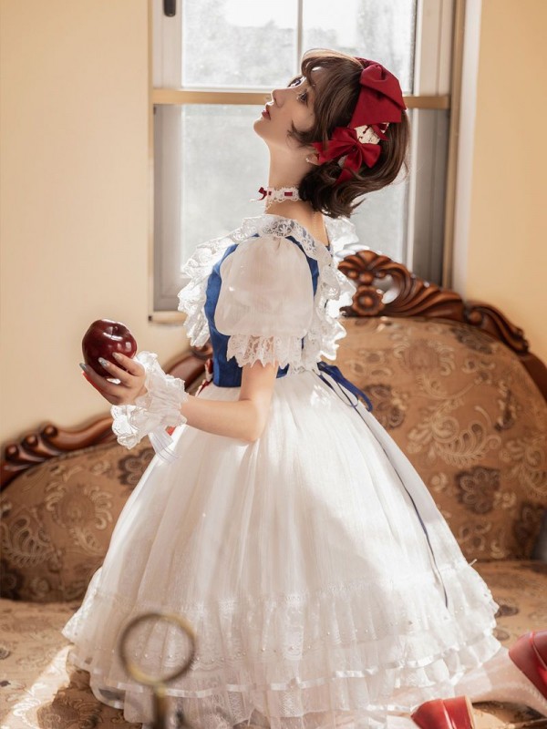 Lolita Snow White Ball Gown Light Short Sleeve Dress Lolita Snow White Ball Gown Light Short Sleeve Dress