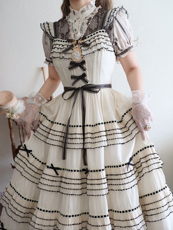 Napoleon sixty meters multi-layer two-color elegant segment lolita flying sleeve jsk dress Napoleon sixty meters multi-layer two-color elegant segment lolita flying sleeve jsk dress