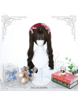 Lolita Wig Cute Daily Double Ponytail Face-shaping Short Hair