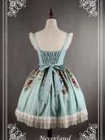 Vintage Madonna Cross Print V Waist Lolita Jumperskirt