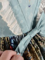 Vintage Madonna Cross Print V Waist Lolita Jumperskirt