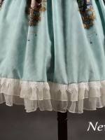 Vintage Madonna Cross Print V Waist Lolita Jumperskirt