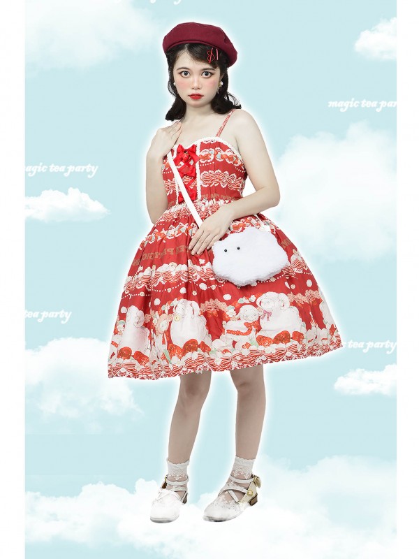 Magic Teaparty - Strawberry Sheep Jumperskirt Magic Teaparty - Strawberry Sheep Jumperskirt