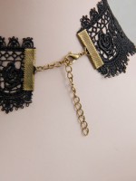 Man-made Diamond Pendant Vintage Lace Rose Choker Man-made Diamond Pendant Vintage Lace Rose Choker