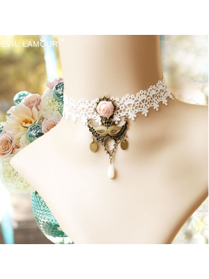 Mask Queen Lace Choker