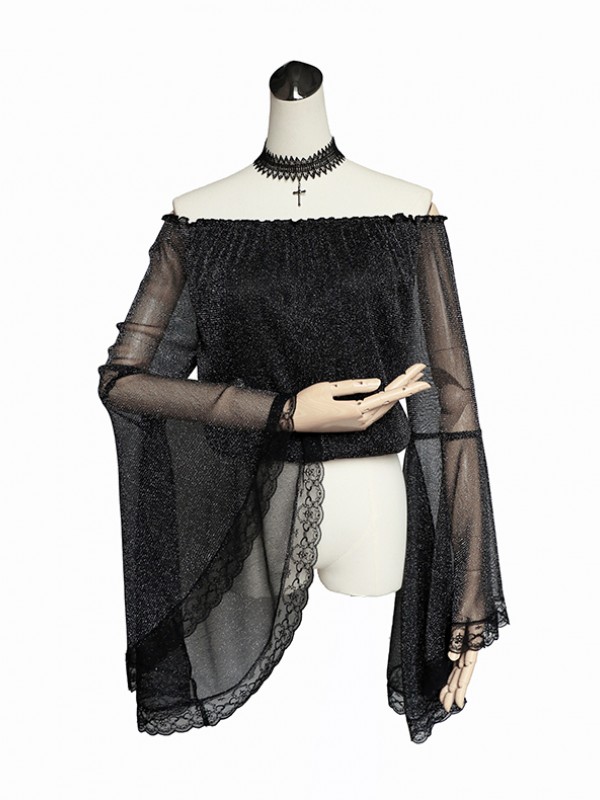 Milu - Soul Eater Palace Gothic Trumpet Sleeve Blouse Milu - Soul Eater Palace Gothic Trumpet Sleeve Blouse