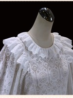 Milu - Sunlight Hollowed-out Blouse Milu - Sunlight Hollowed-out Blouse