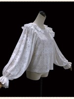 Milu - Sunlight Hollowed-out Blouse Milu - Sunlight Hollowed-out Blouse