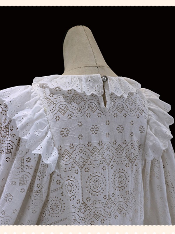 Milu - Sunlight Hollowed-out Blouse Milu - Sunlight Hollowed-out Blouse
