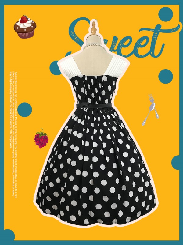 Miss Yaodu Polka Dot Herben One-piece Miss Yaodu Polka Dot Herben One-piece