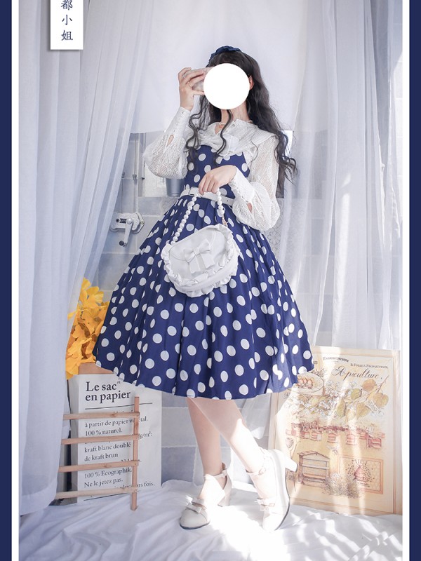 Miss Yaodu Polka Dot Herben One-piece Miss Yaodu Polka Dot Herben One-piece