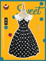 Miss Yaodu Polka Dot Herben One-piece Miss Yaodu Polka Dot Herben One-piece