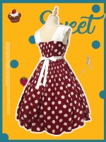 Miss Yaodu Polka Dot Herben One-piece Miss Yaodu Polka Dot Herben One-piece