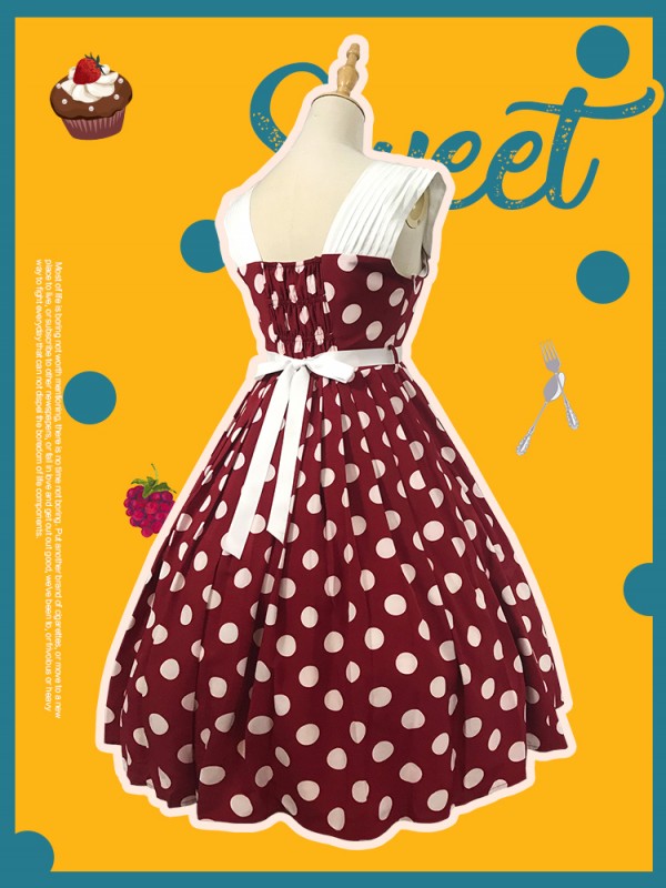Miss Yaodu Polka Dot Herben One-piece Miss Yaodu Polka Dot Herben One-piece