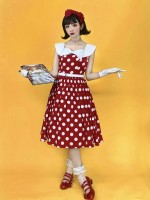 Miss Yaodu Polka Dot Herben One-piece Miss Yaodu Polka Dot Herben One-piece