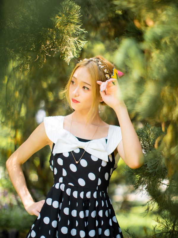 Miss Yaodu Polka Dot Herben One-piece Miss Yaodu Polka Dot Herben One-piece