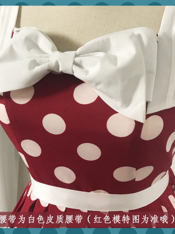 Miss Yaodu Polka Dot Herben One-piece Miss Yaodu Polka Dot Herben One-piece
