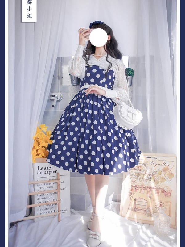 Miss Yaodu Polka Dot Herben One-piece Miss Yaodu Polka Dot Herben One-piece
