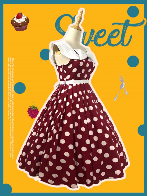 Miss Yaodu Polka Dot Herben One-piece Miss Yaodu Polka Dot Herben One-piece