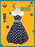 Miss Yaodu Polka Dot Herben One-piece Miss Yaodu Polka Dot Herben One-piece