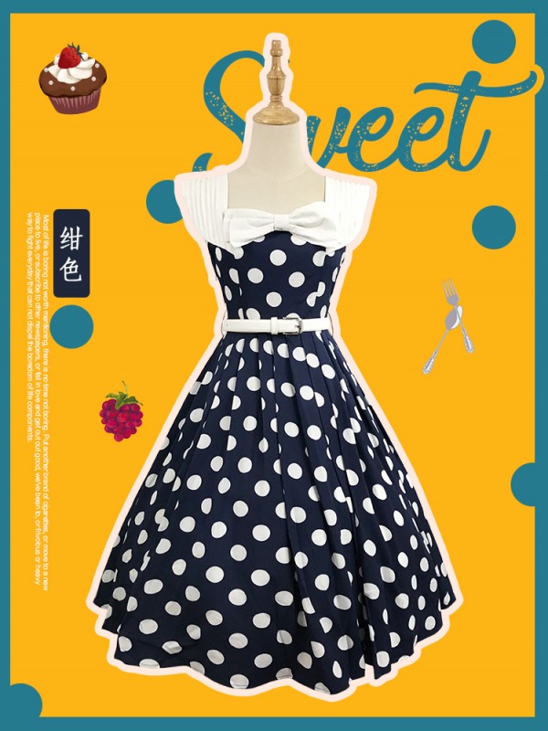 Miss Yaodu Polka Dot Herben One-piece Miss Yaodu Polka Dot Herben One-piece