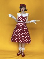 Miss Yaodu Polka Dot Herben One-piece Miss Yaodu Polka Dot Herben One-piece