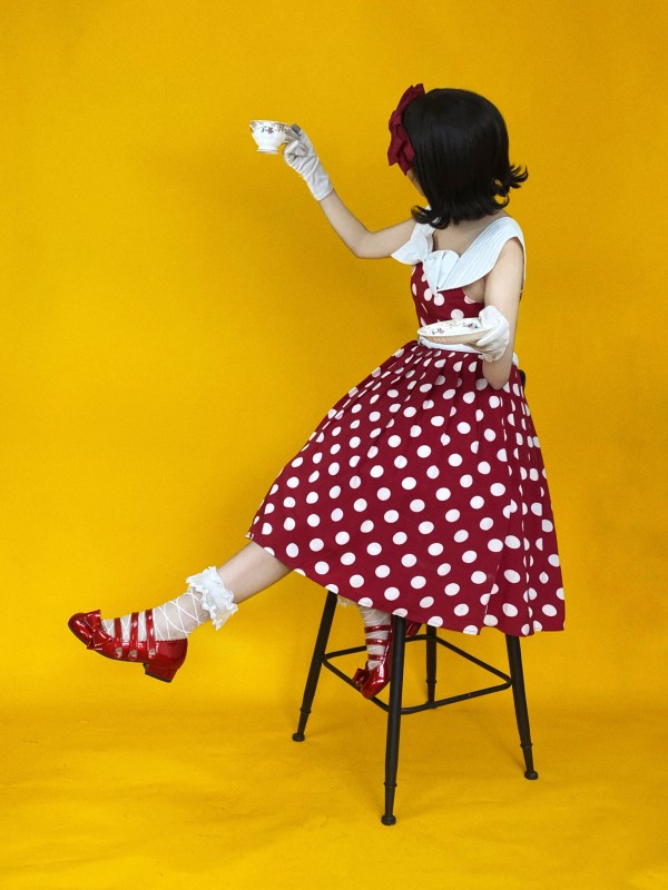 Miss Yaodu Polka Dot Herben One-piece Miss Yaodu Polka Dot Herben One-piece