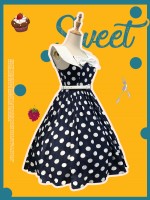 Miss Yaodu Polka Dot Herben One-piece Miss Yaodu Polka Dot Herben One-piece