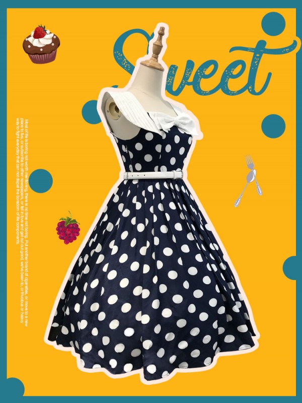 Miss Yaodu Polka Dot Herben One-piece Miss Yaodu Polka Dot Herben One-piece