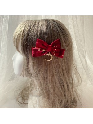 Moon Pendant Hair Clip