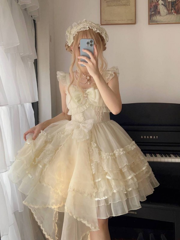 【Moon Shadow Galaxy Dream】~Lolita Wedding style Jumperskirt 【Moon Shadow Galaxy Dream】~Lolita Wedding style Jumperskirt
