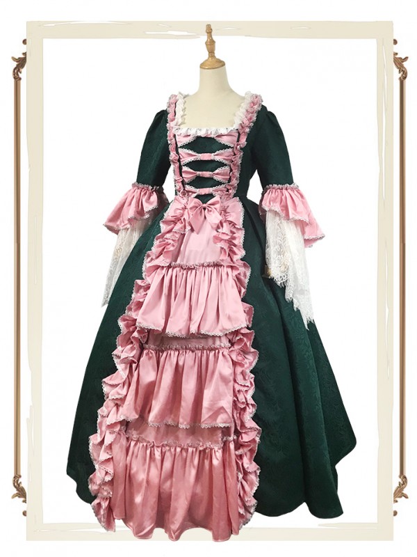 Mrs Pompadour Elegant Vintage Gown One-piece Mrs Pompadour Elegant Vintage Gown One-piece