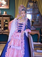 Mrs Pompadour Elegant Vintage Gown One-piece Mrs Pompadour Elegant Vintage Gown One-piece