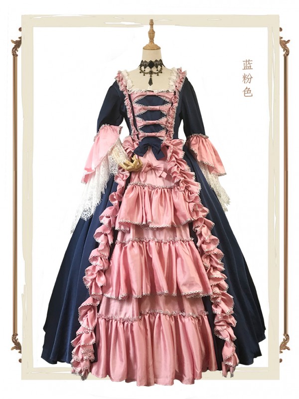 Mrs Pompadour Elegant Vintage Gown One-piece Mrs Pompadour Elegant Vintage Gown One-piece