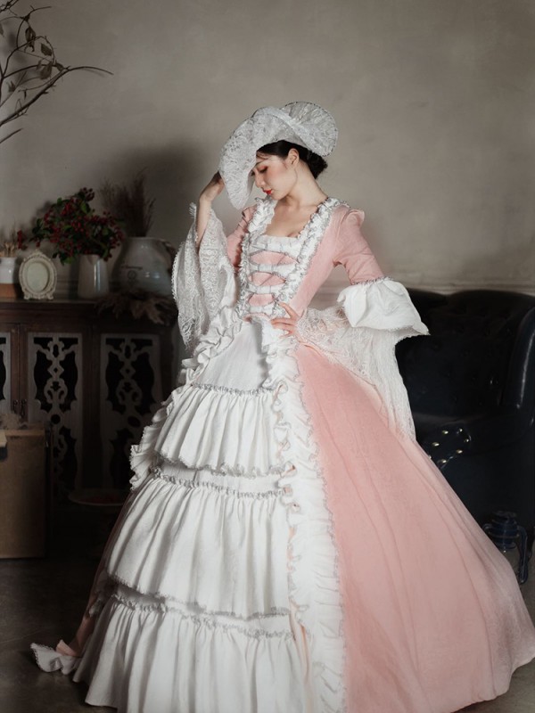 Mrs Pompadour Elegant Vintage Gown One-piece Mrs Pompadour Elegant Vintage Gown One-piece