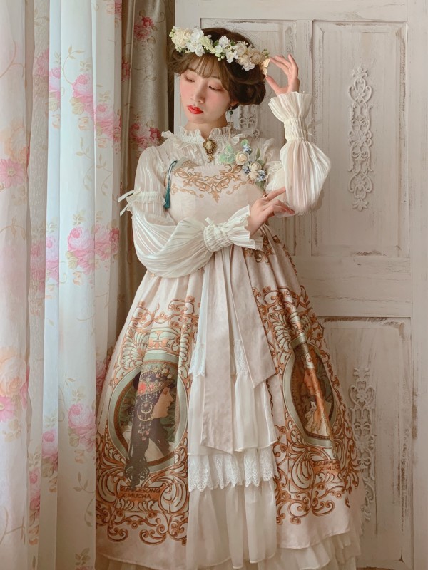 Mucha Empire Open Front Classic Long Jumperskirt Mucha Empire Open Front Classic Long Jumperskirt
