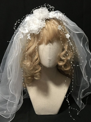 Multi-Layers Nail Bead Veil