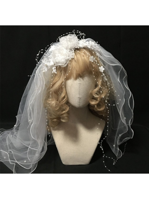 Multi-Layers Nail Bead Veil