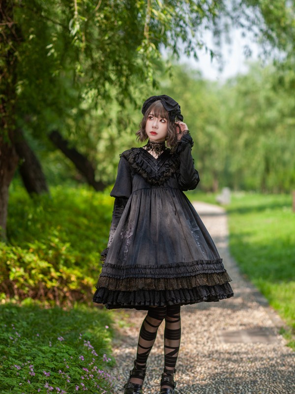 INFANTA * Holy Fruit Estate * OP Lolita Autumn Embroidered Dress INFANTA * Holy Fruit Estate * OP Lolita Autumn Embroidered Dress