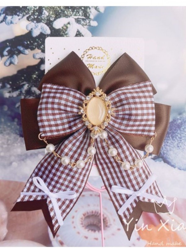 Pearl Bowknot Lolita Hair Clips Pearl Bowknot Lolita Hair Clips