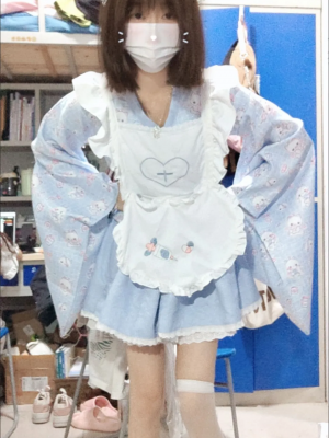 【Pray cat】~Lolita~Japanese-style Long and short Maid dress